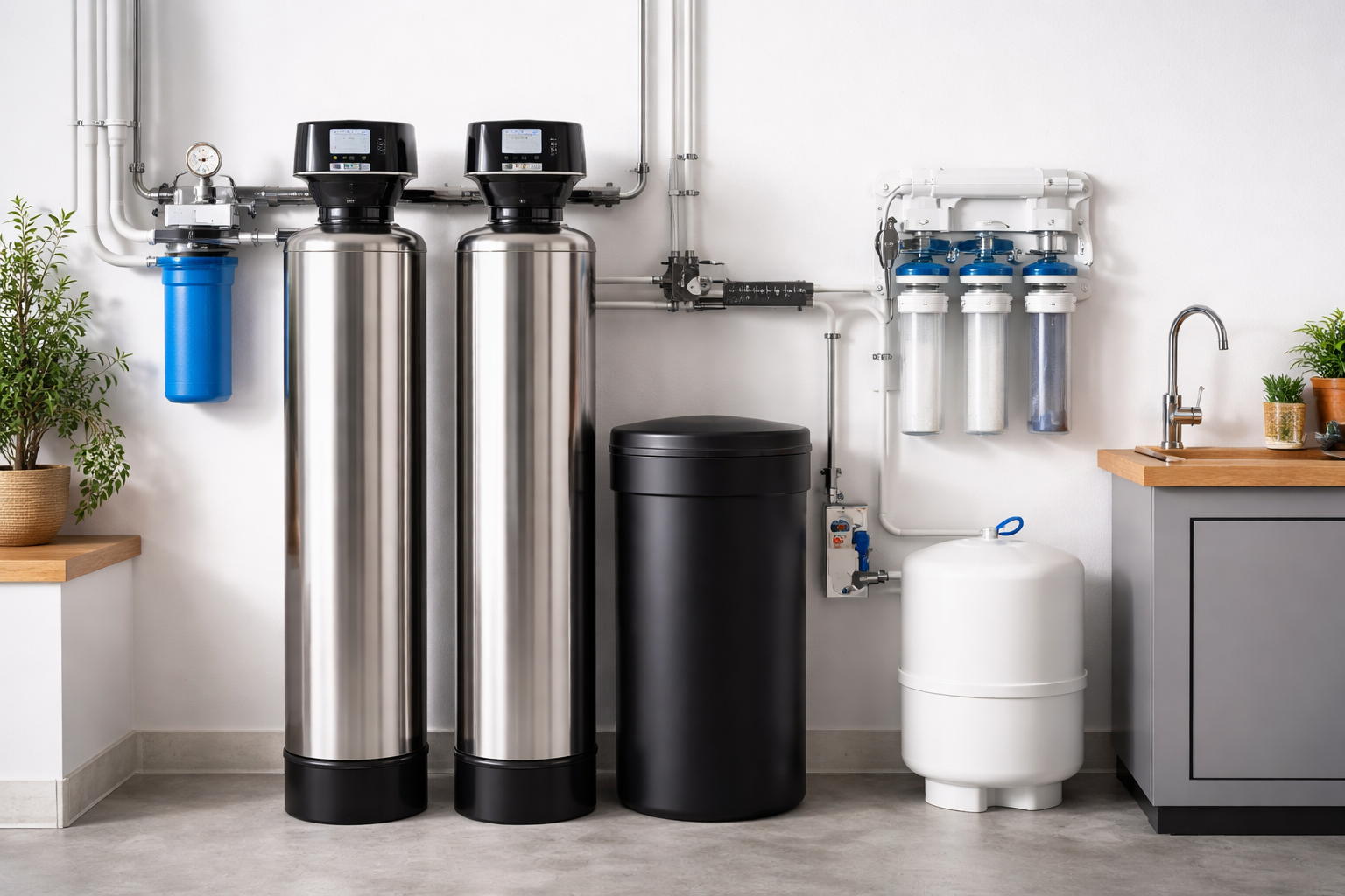 THE POWER COMBINATION (Softener + Whole House Filtration + RO)